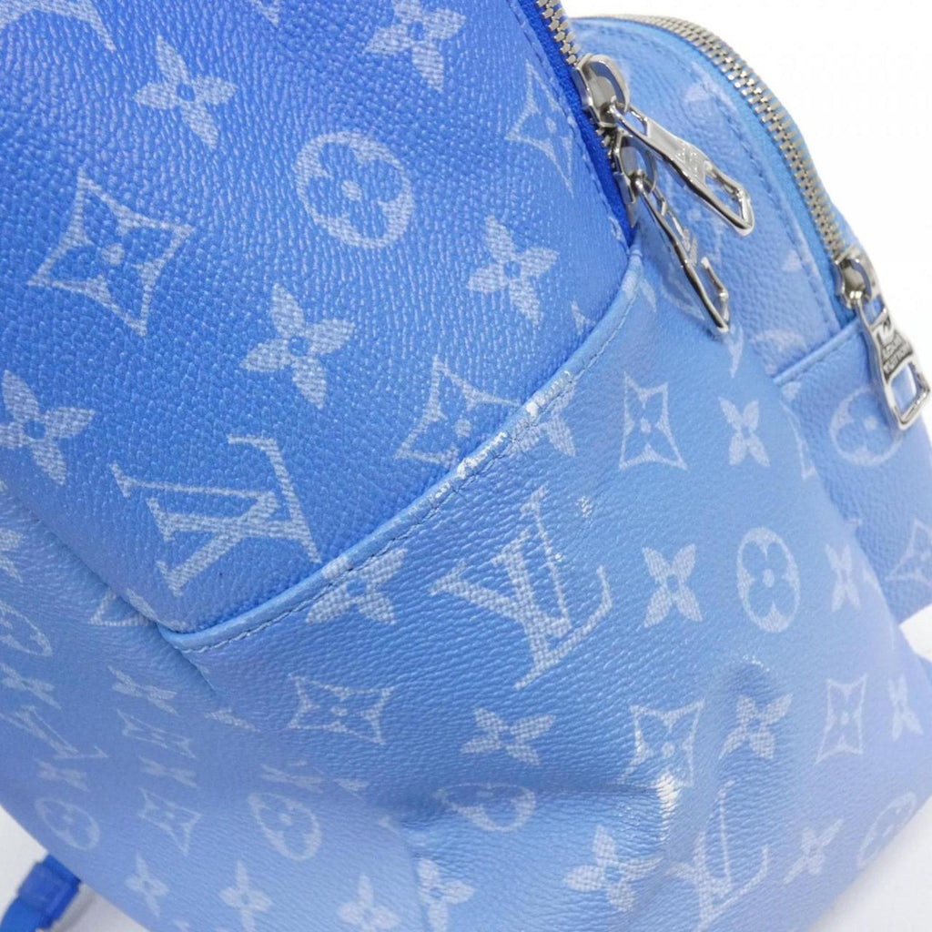 Louis Vuitton Blue Coated Canvas Backpack