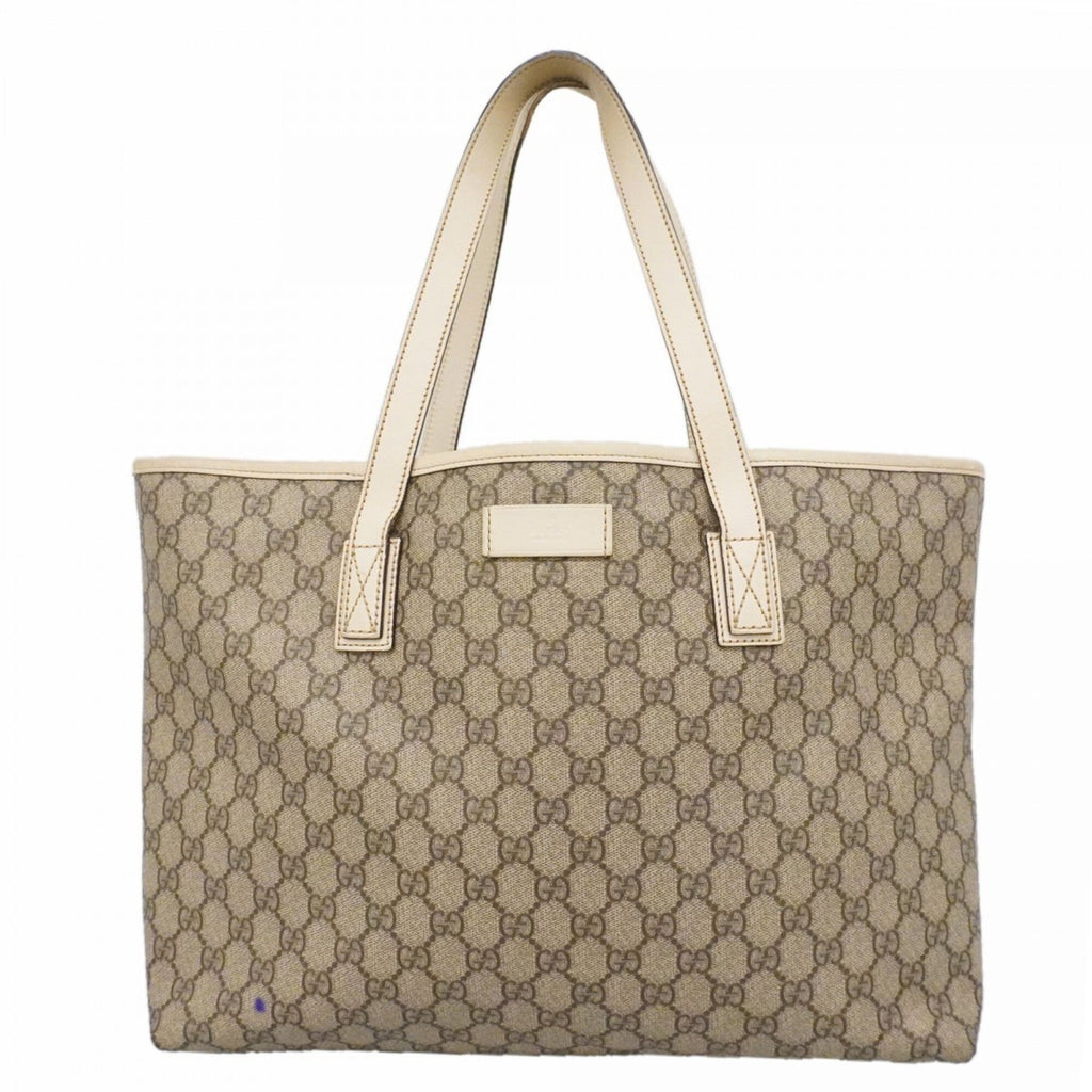 Gucci Brown White Pvc Tote Bag (Pre-Owned)