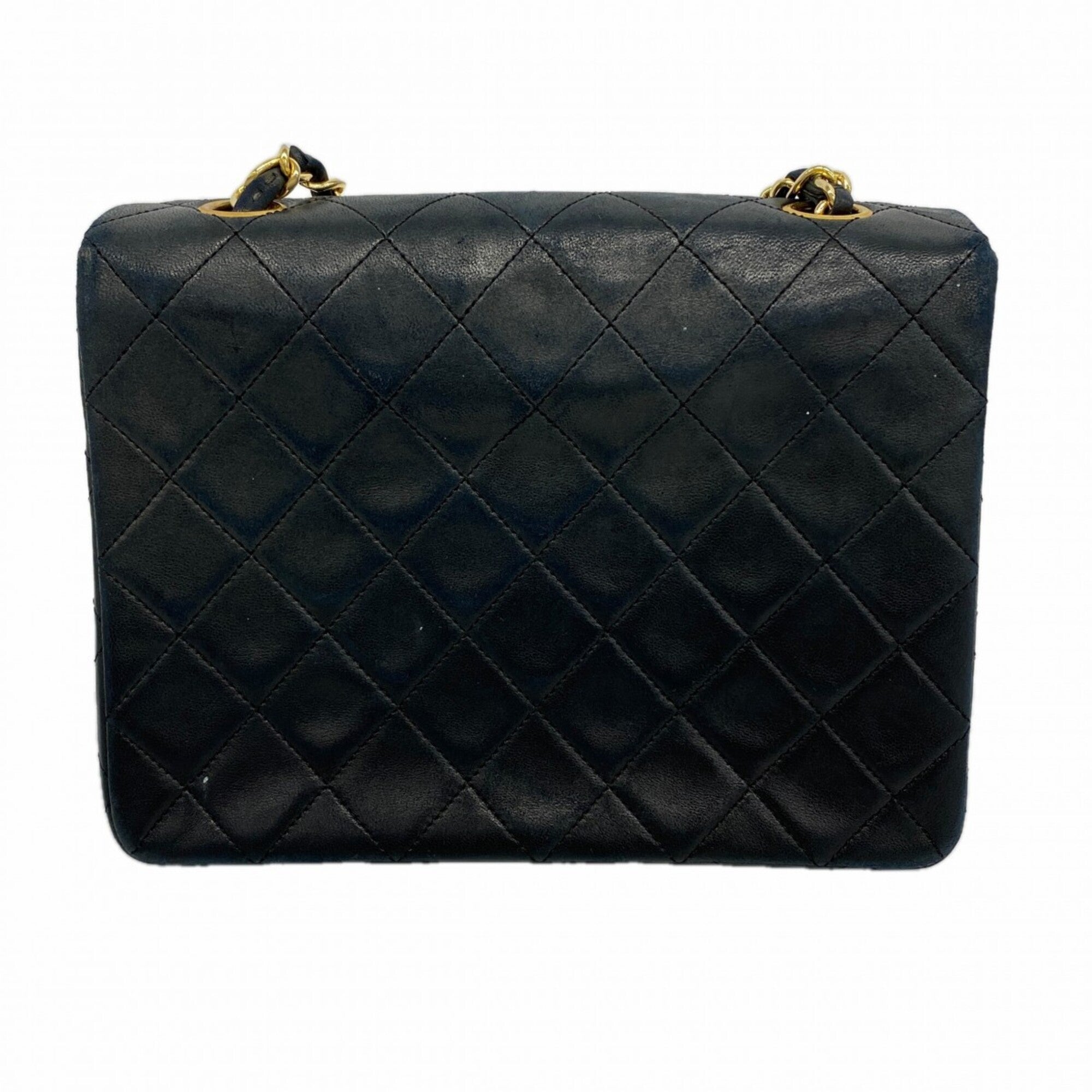 Chanel Black Leather Shoulder Bag