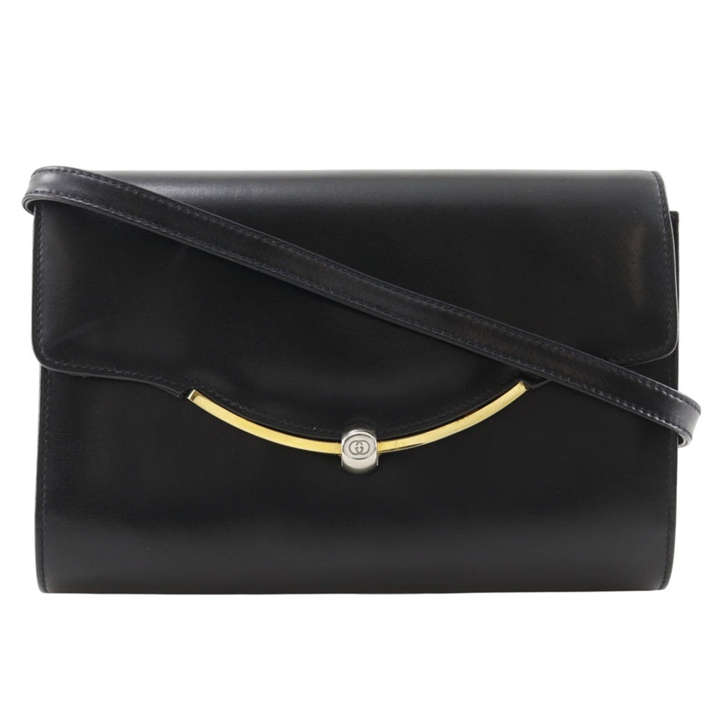 Gucci Black Leather Shoulder Bag (Pre-Owned)