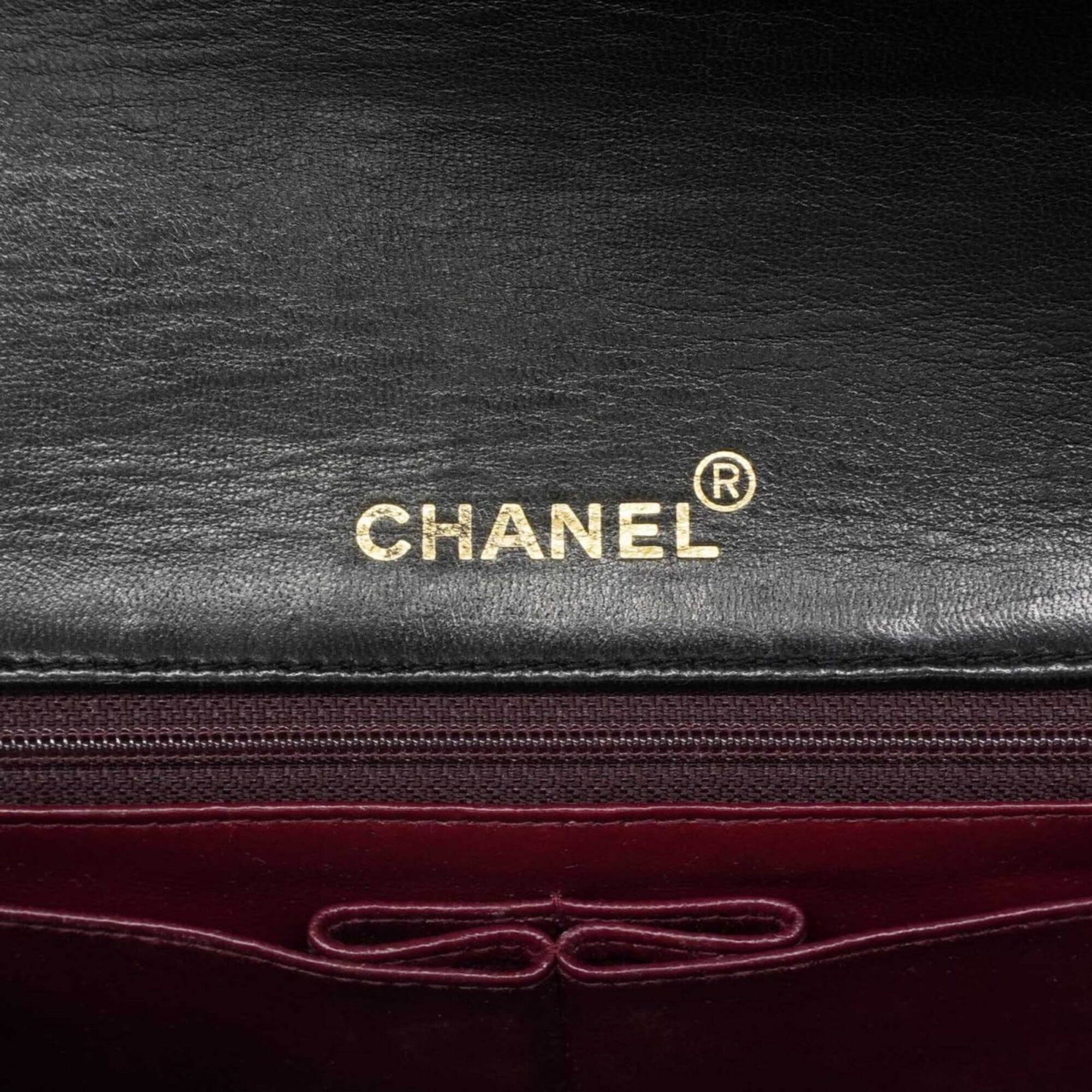 Chanel Black Leather Shoulder Bag