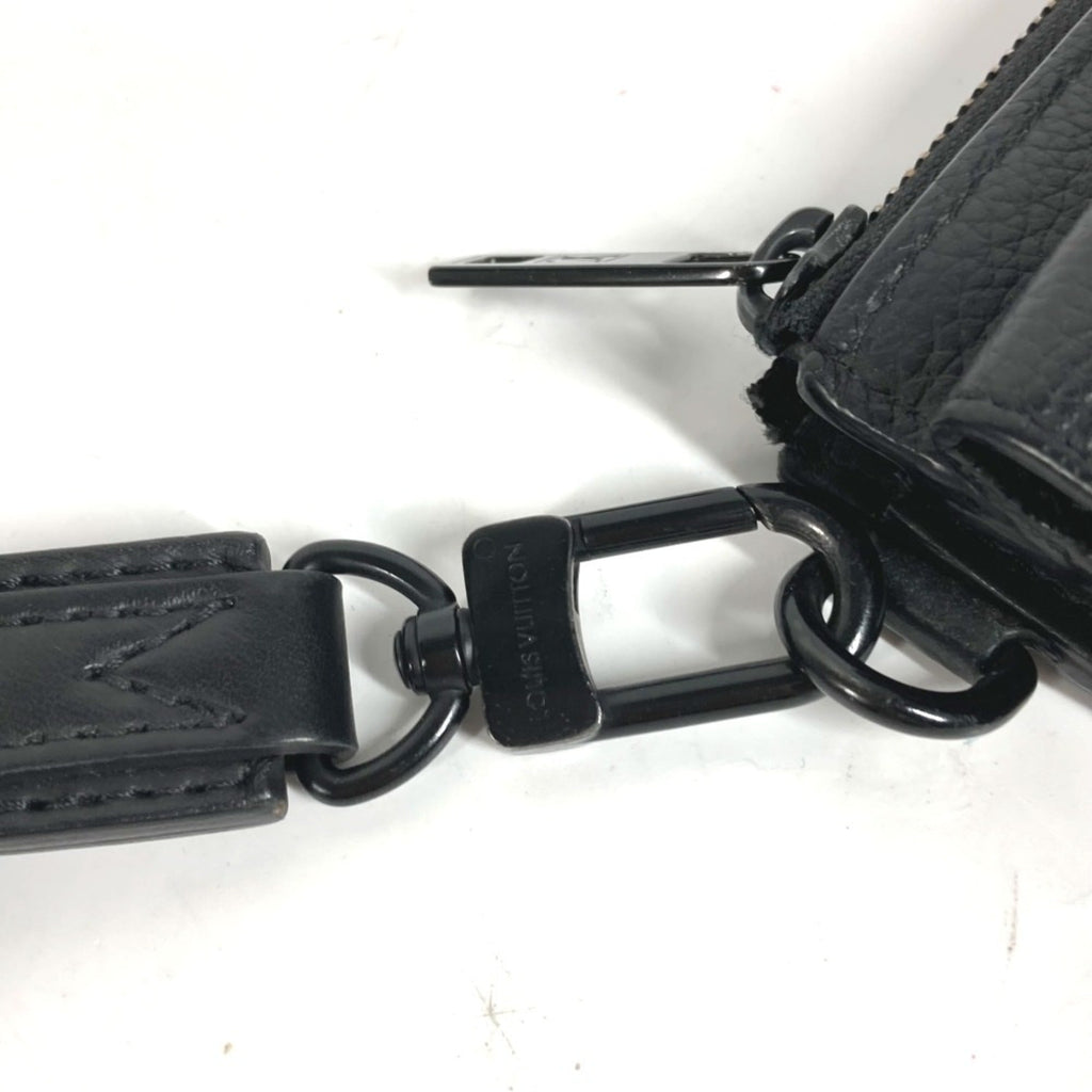 Louis Vuitton Black Noir Leather Long Bill Wallet