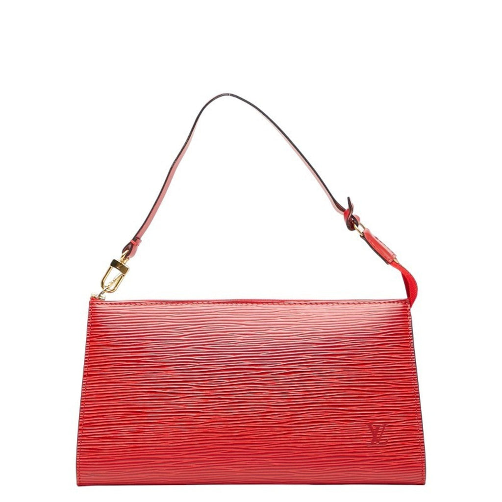 Louis Vuitton Epi Castilian Red Leather Handbag Pochette