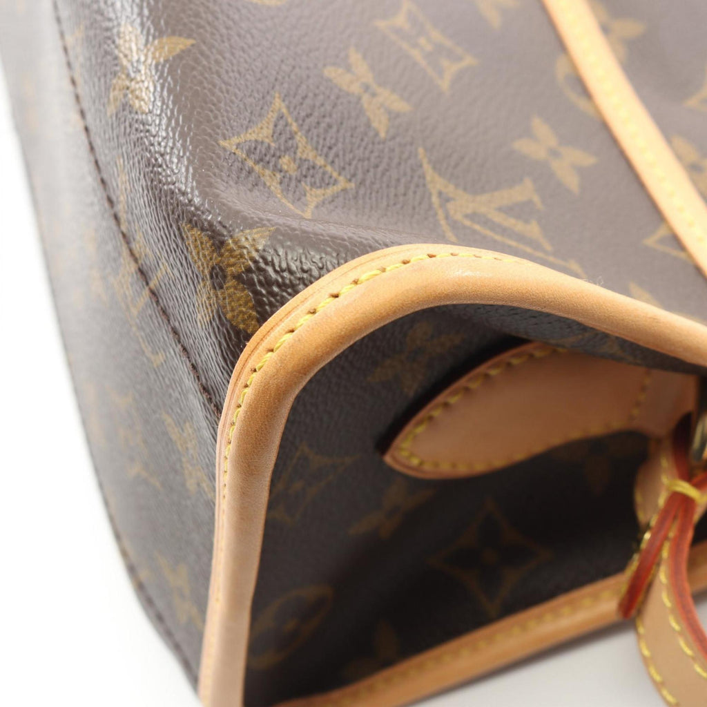 Louis Vuitton Brown Pvc Monogram Coated Canvas Leather Shoulder Bag