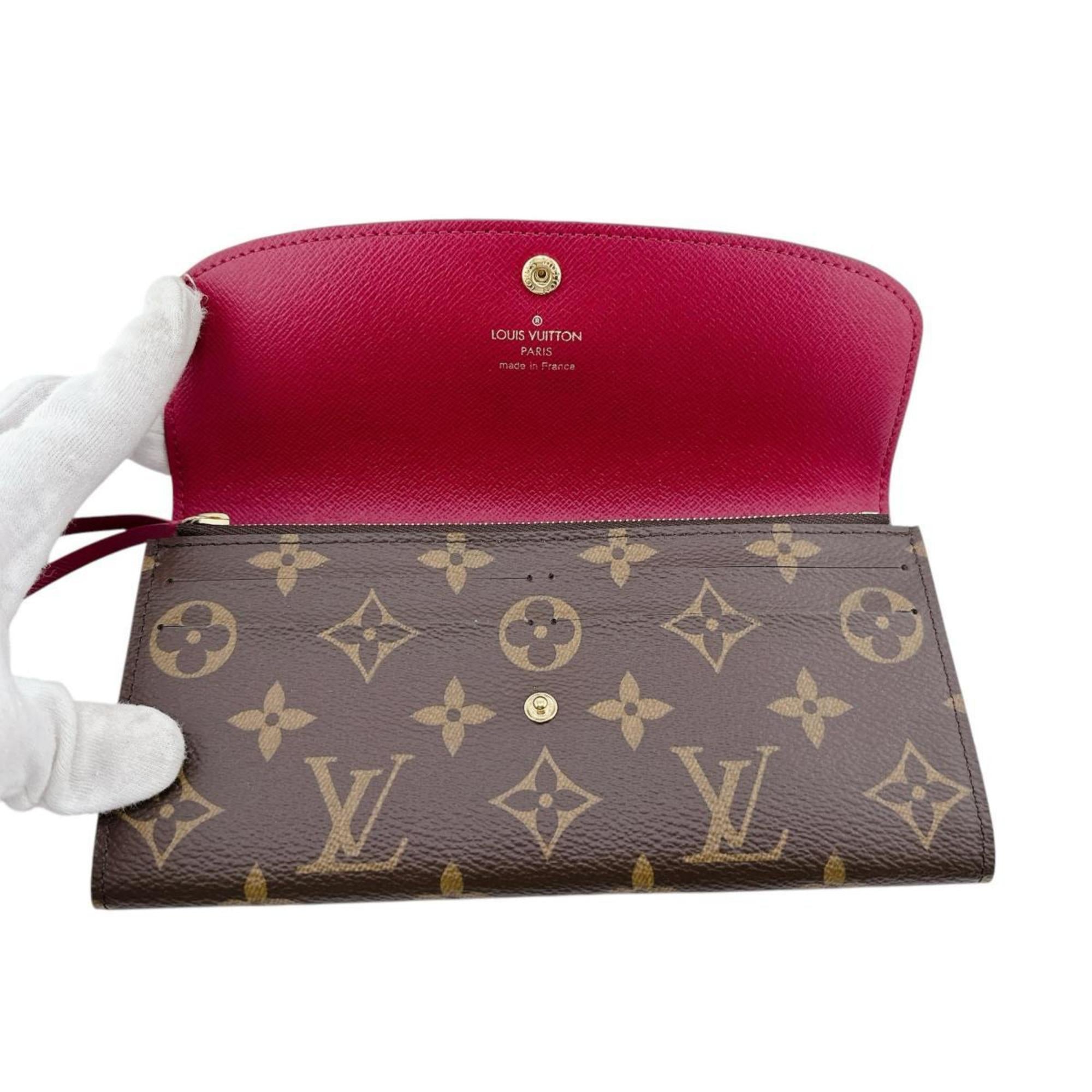 Louis Vuitton Monogram Brown Rouge Monogram Long Wallet