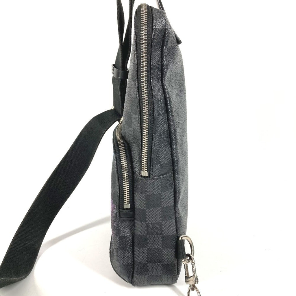 Louis Vuitton Black Damier Graphite Canvas Shoulder Bag Sling Bag