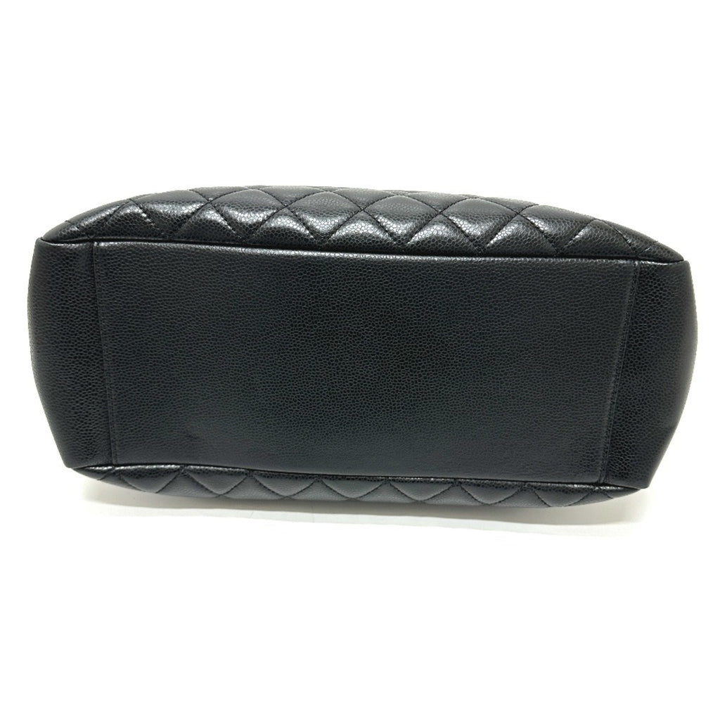 Chanel Black Grained Calfskin Handbag Tote Bag