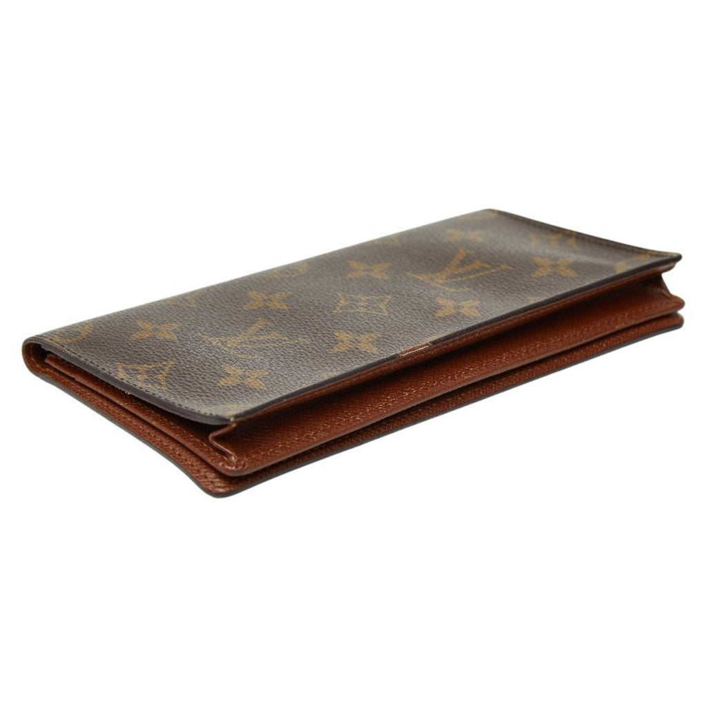 Louis Vuitton Brown Pvc Long Bill Wallet