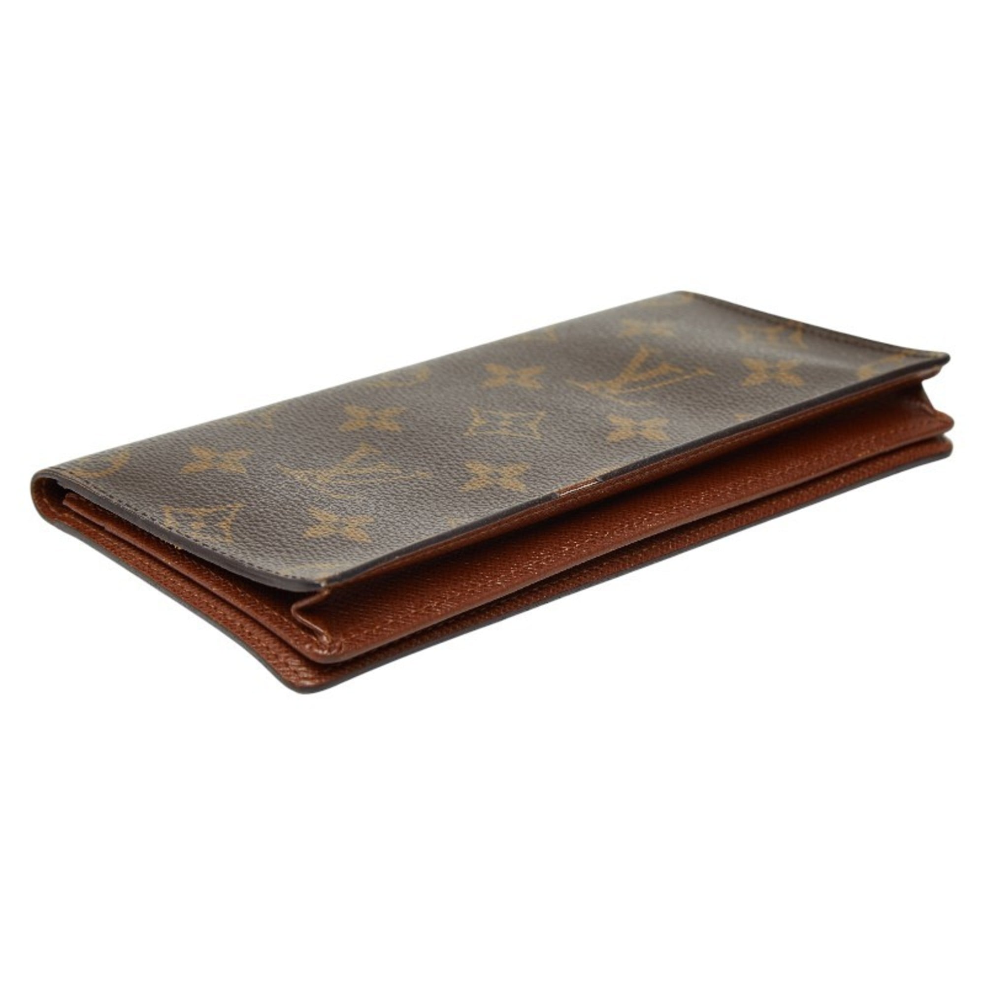 Louis Vuitton Brown Pvc Long Bill Wallet
