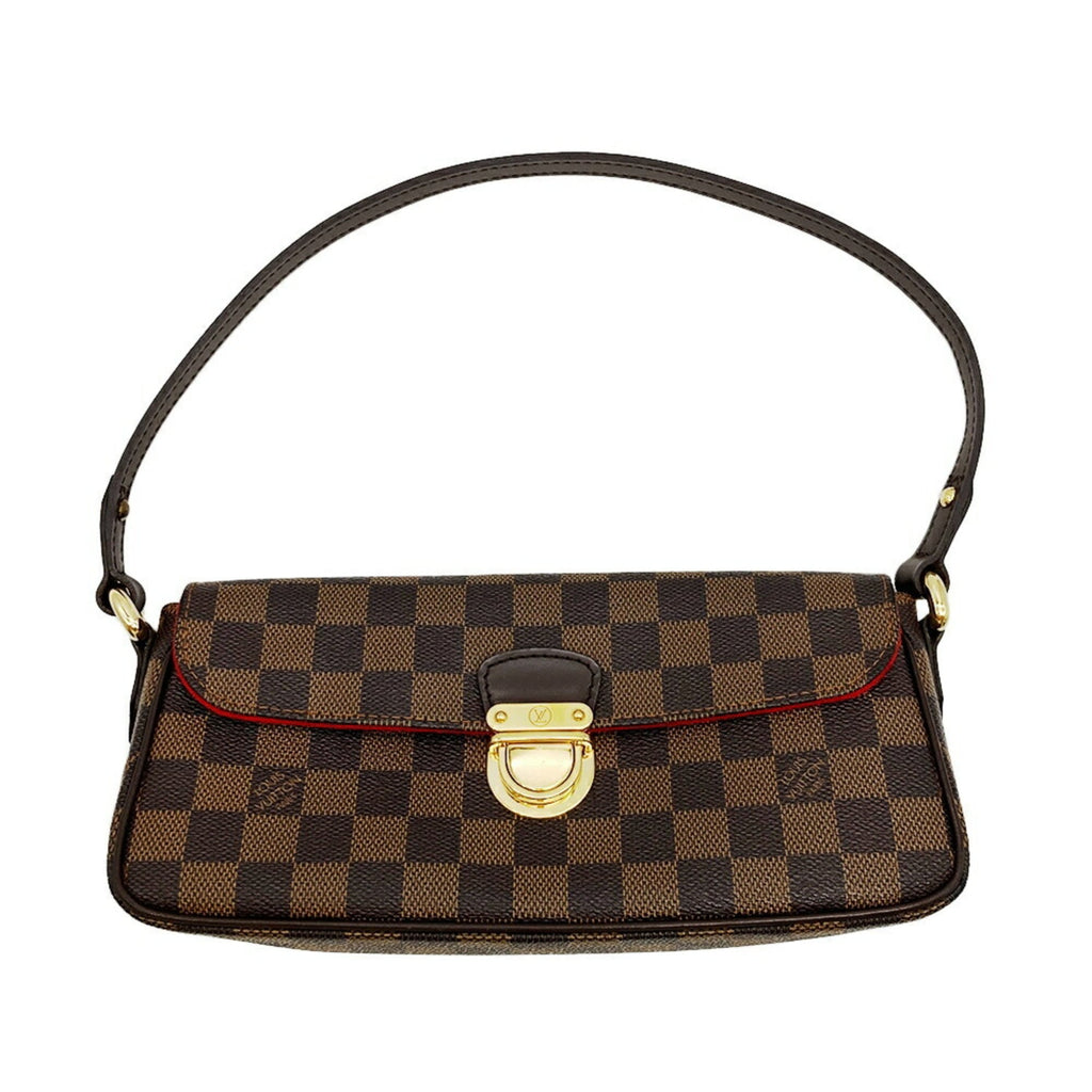 Louis Vuitton Damier Brown Damier Canvas Ebene Galle Leather Shoulder Bag