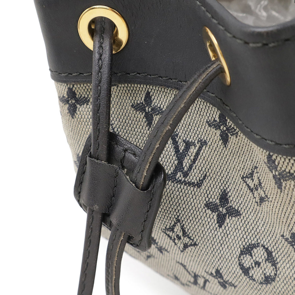 Louis Vuitton Blue Monogram Mini Leather Handbag Shoulder Bag