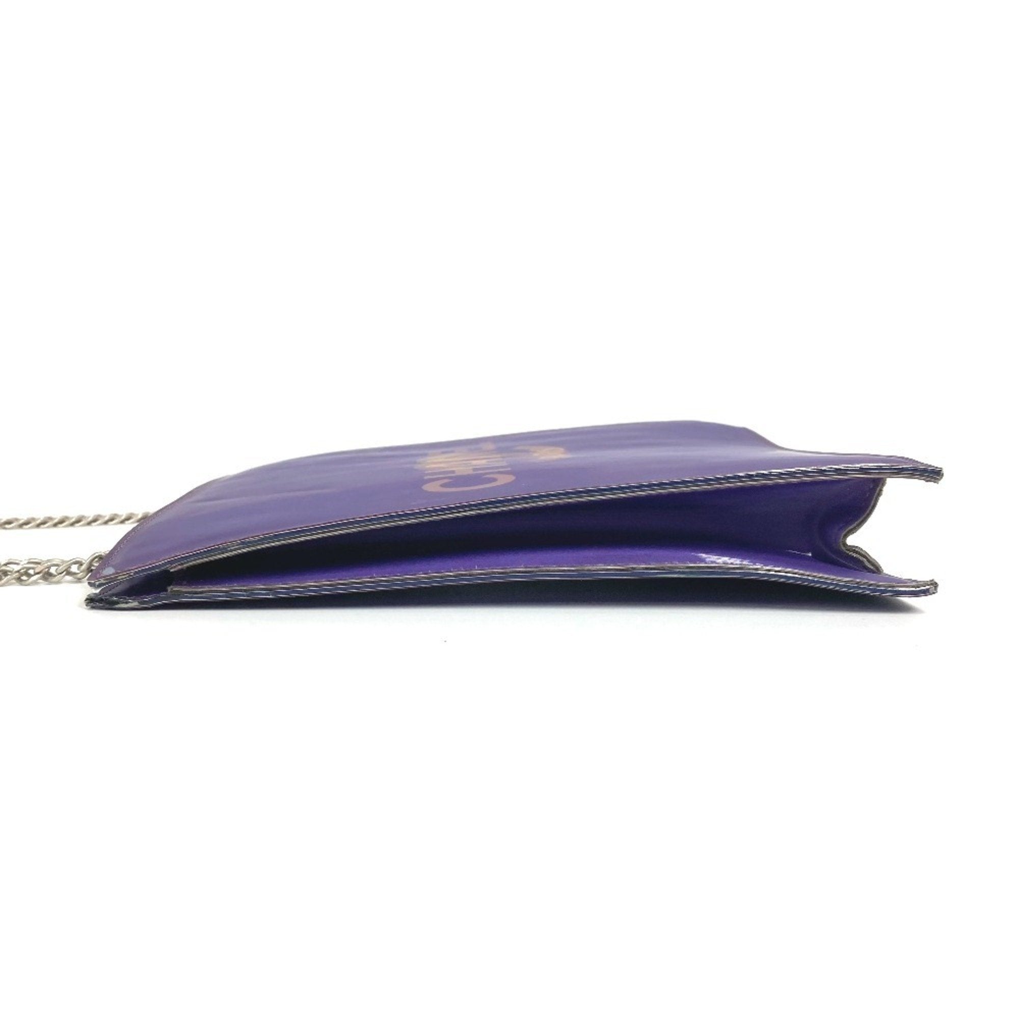 Chanel Purple Vinyl Shoulder Bag