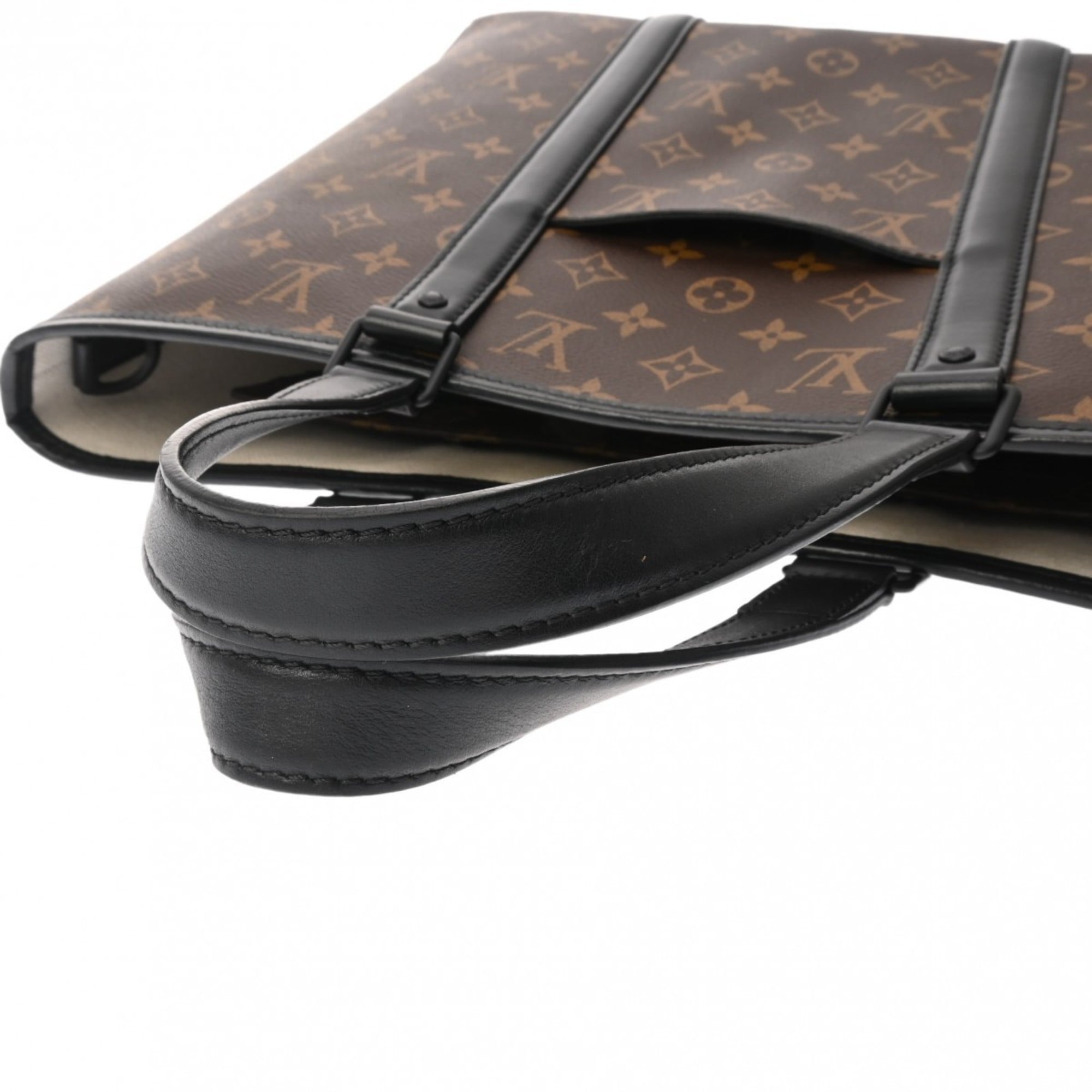 Louis Vuitton Brown Noir Monogram Pouch Tote Bag