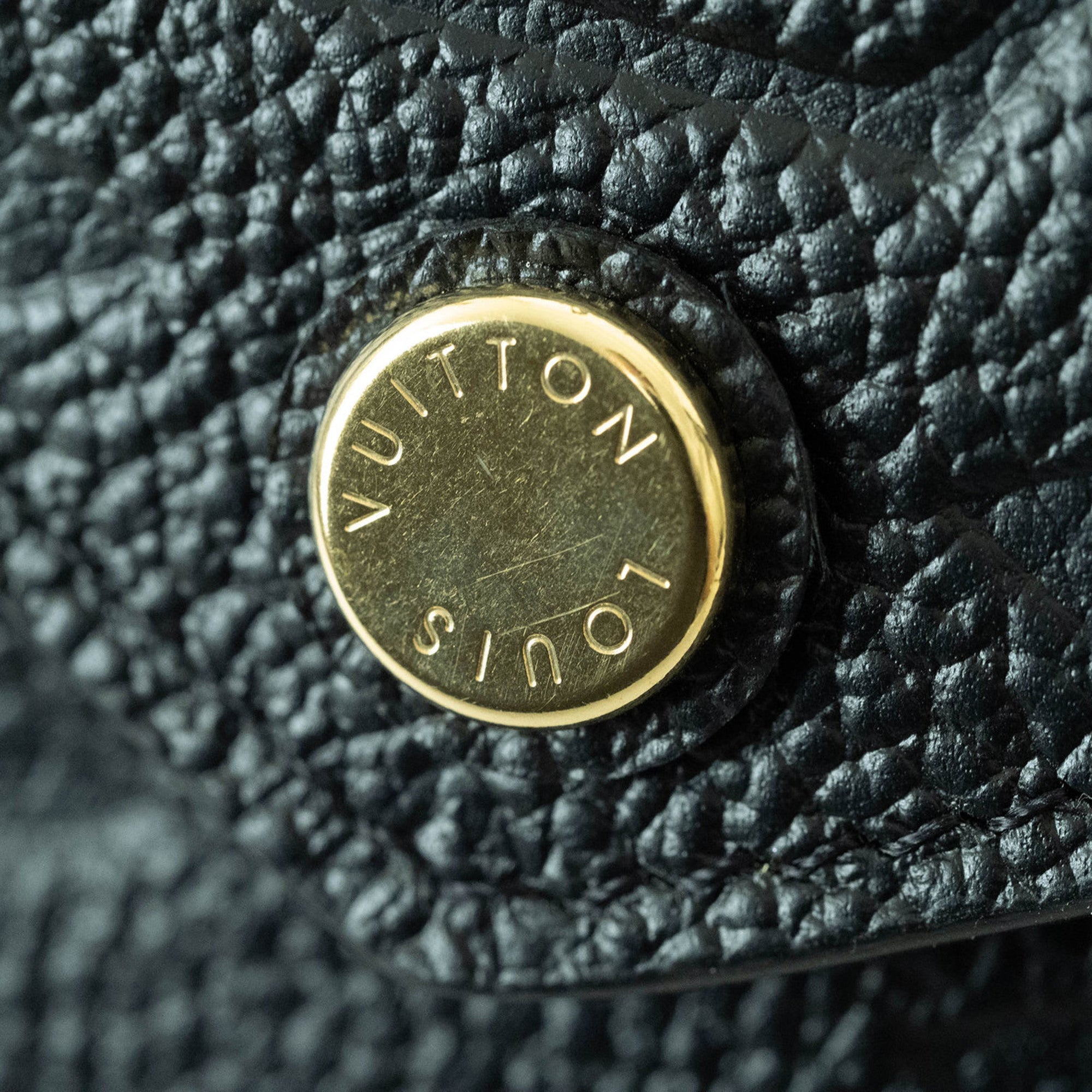 Louis Vuitton Noir Monogram Empreinte Wallet (Tri-Fold)