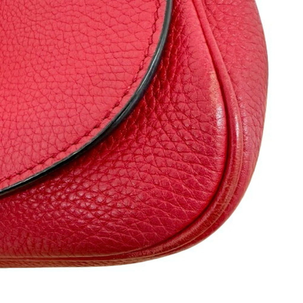 Gucci Soho Red Color Leather Shoulder Bag (Pre-Owned)