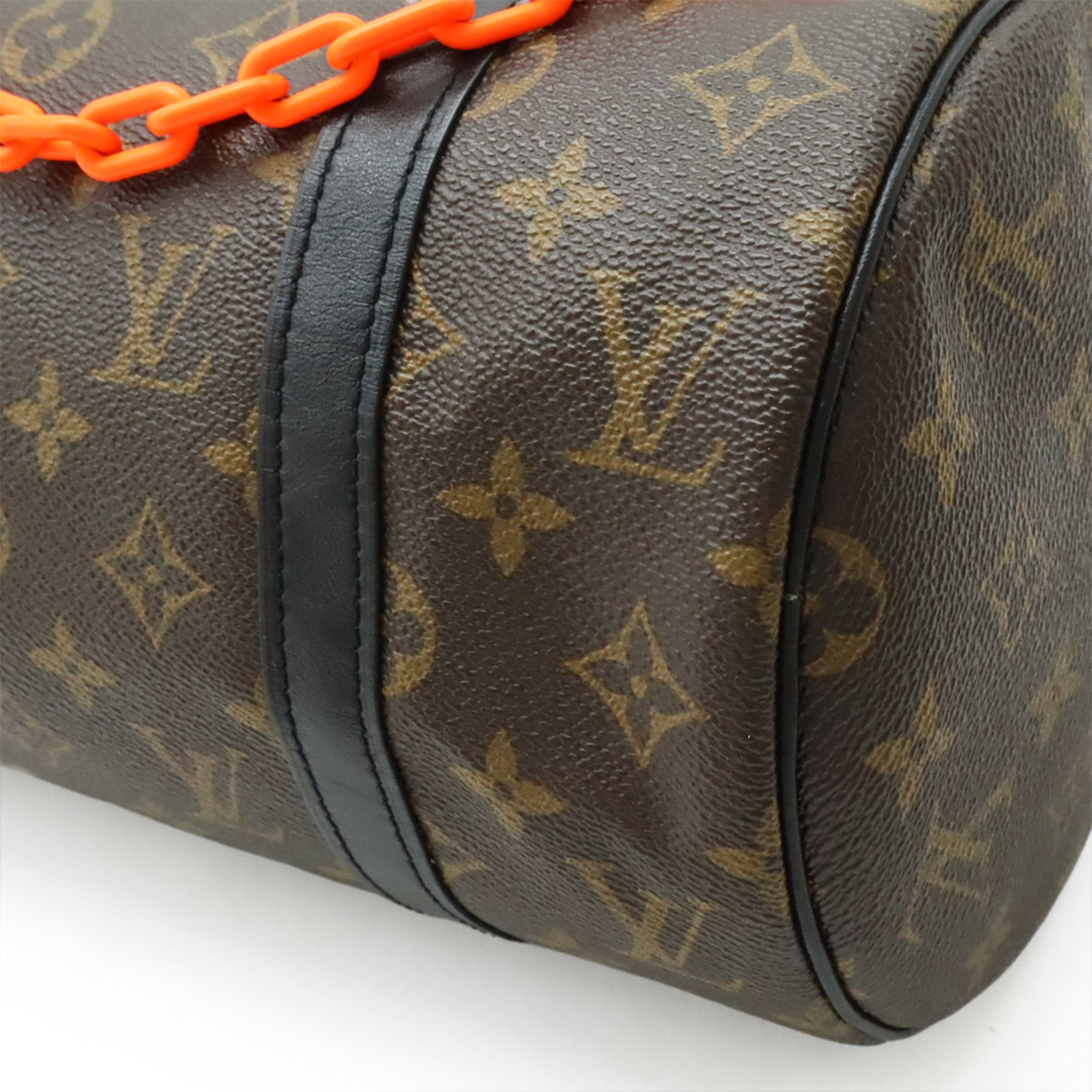 Louis Vuitton Black Brown Monogram Orange Monogram Shoulder Bag