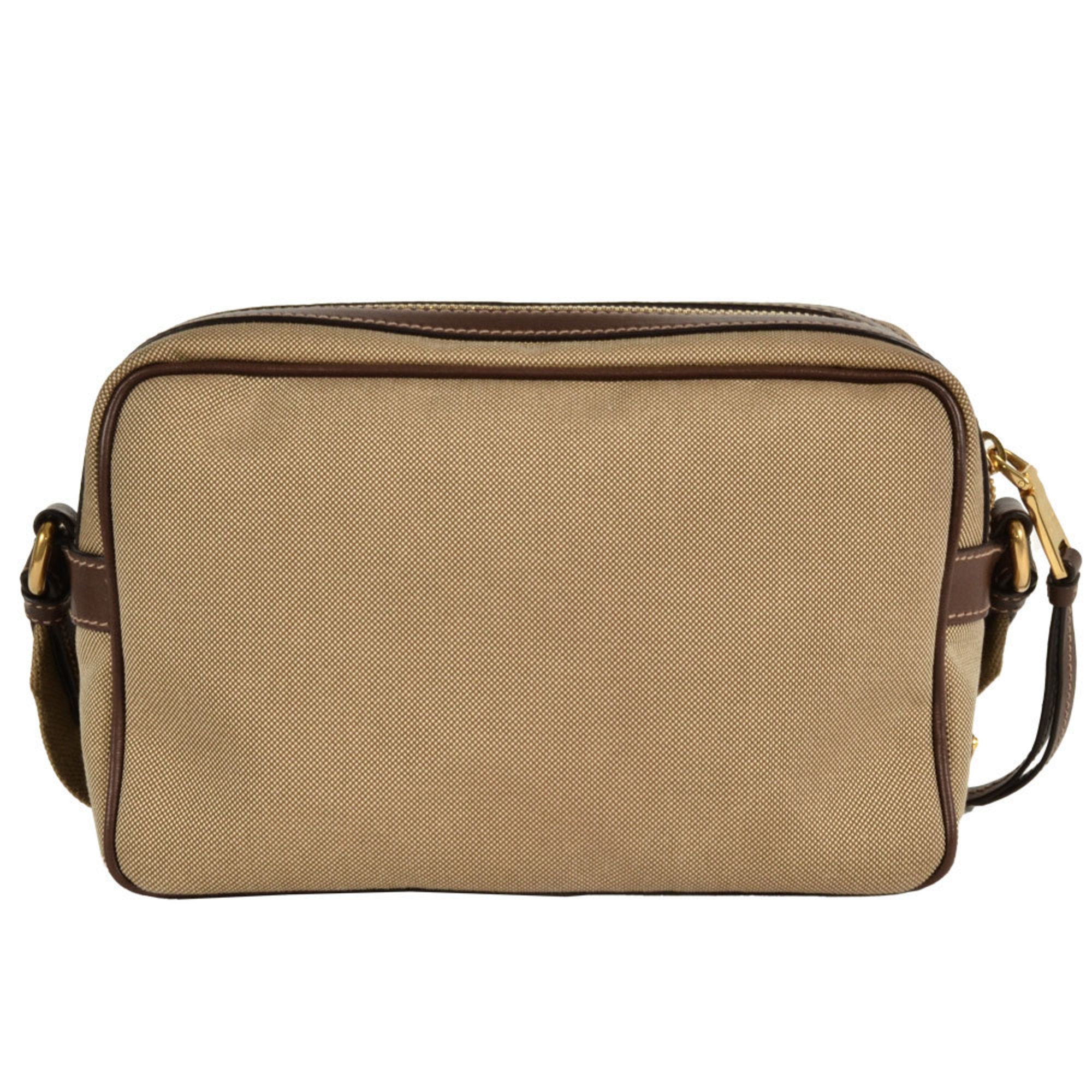 Prada Beige Jacquard Shoulder Bag