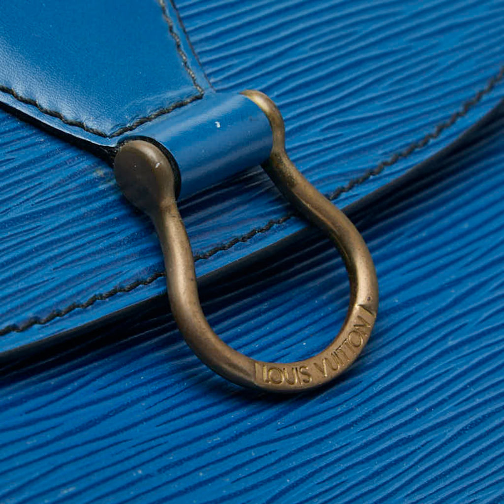 Louis Vuitton Toledo Blue Leather Shoulder Bag