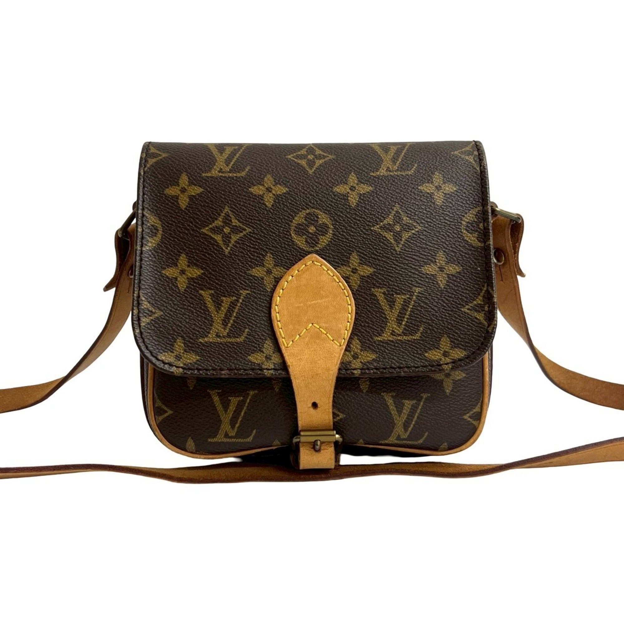 Louis Vuitton Brown Leather Pvc Pochette Shoulder Bag