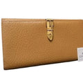 Gucci Gold Brown Leather Wallet (Bi-Fold) (Pre-Owned)