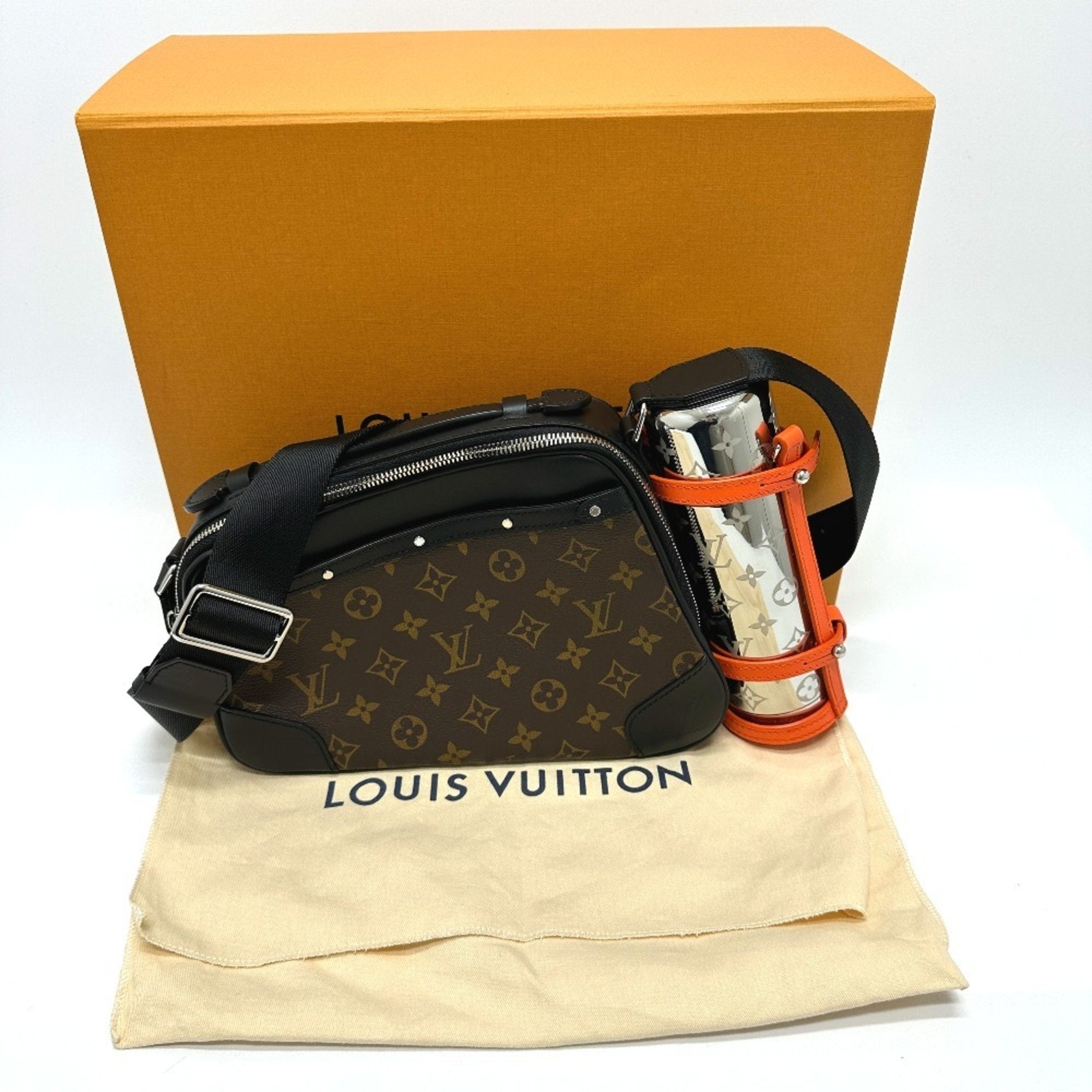 Louis Vuitton Brown Leather Shoulder Bag