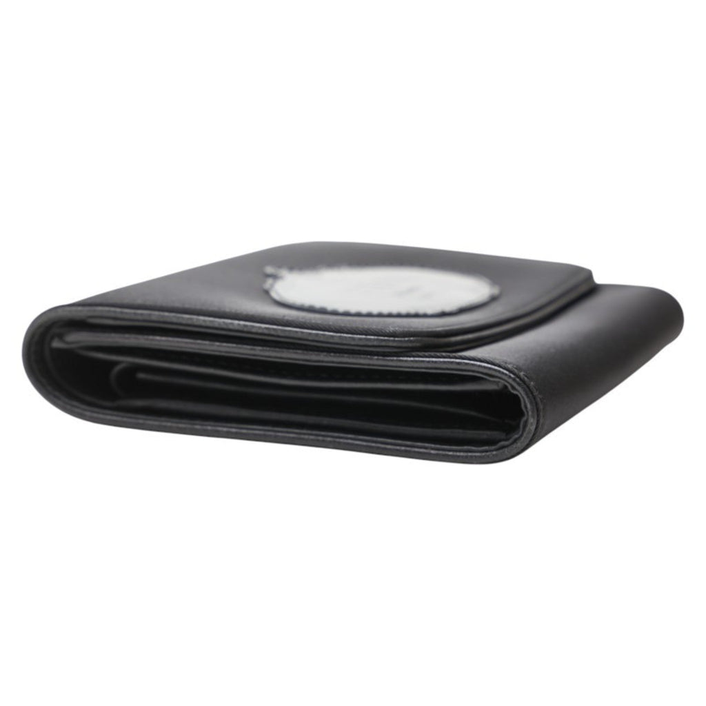 Prada Black Nylon Leather Wallet (Tri-Fold)