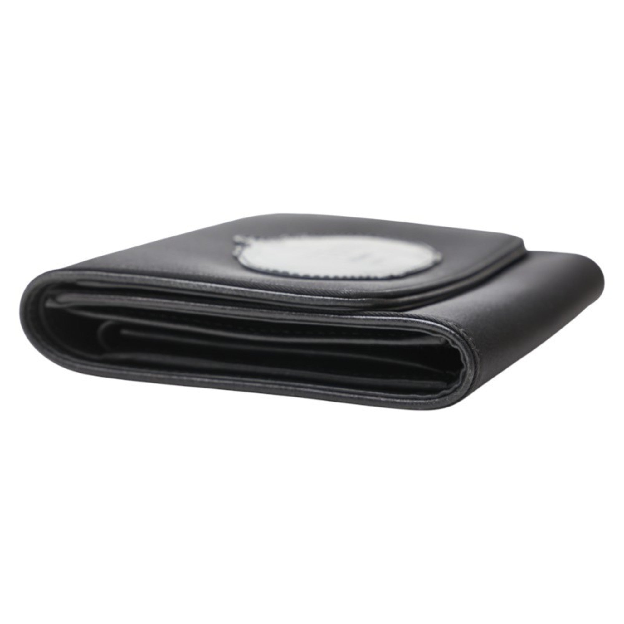 Prada Black Nylon Leather Wallet (Tri-Fold)