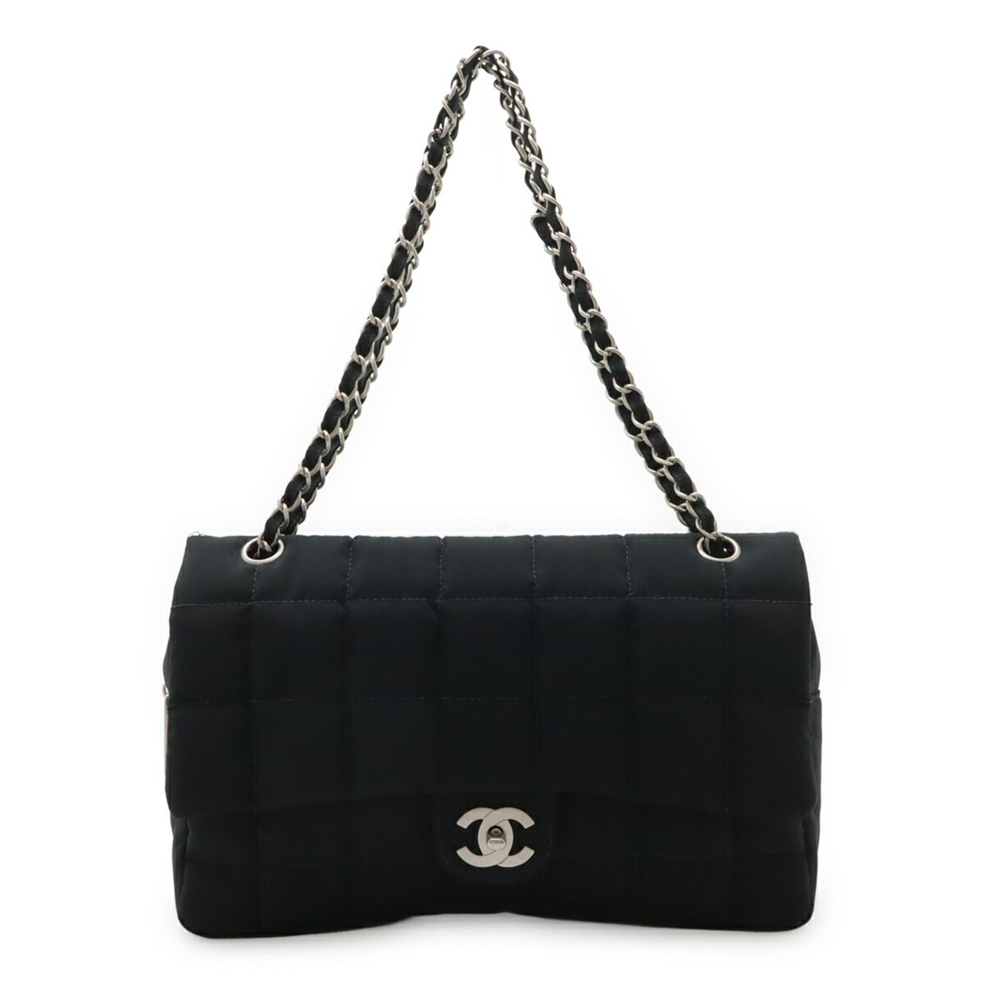 Chanel Black Nylon Shoulder Bag