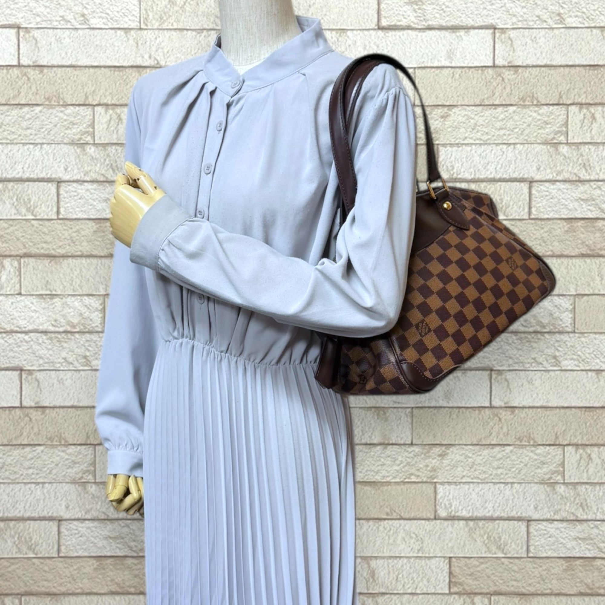 Louis Vuitton Brown Damier Canvas Handbag