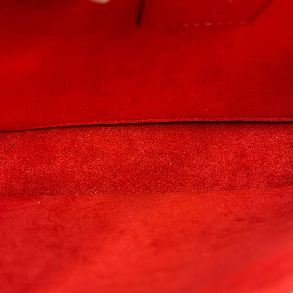Louis Vuitton Red Color Leather Handbag Shoulder Bag