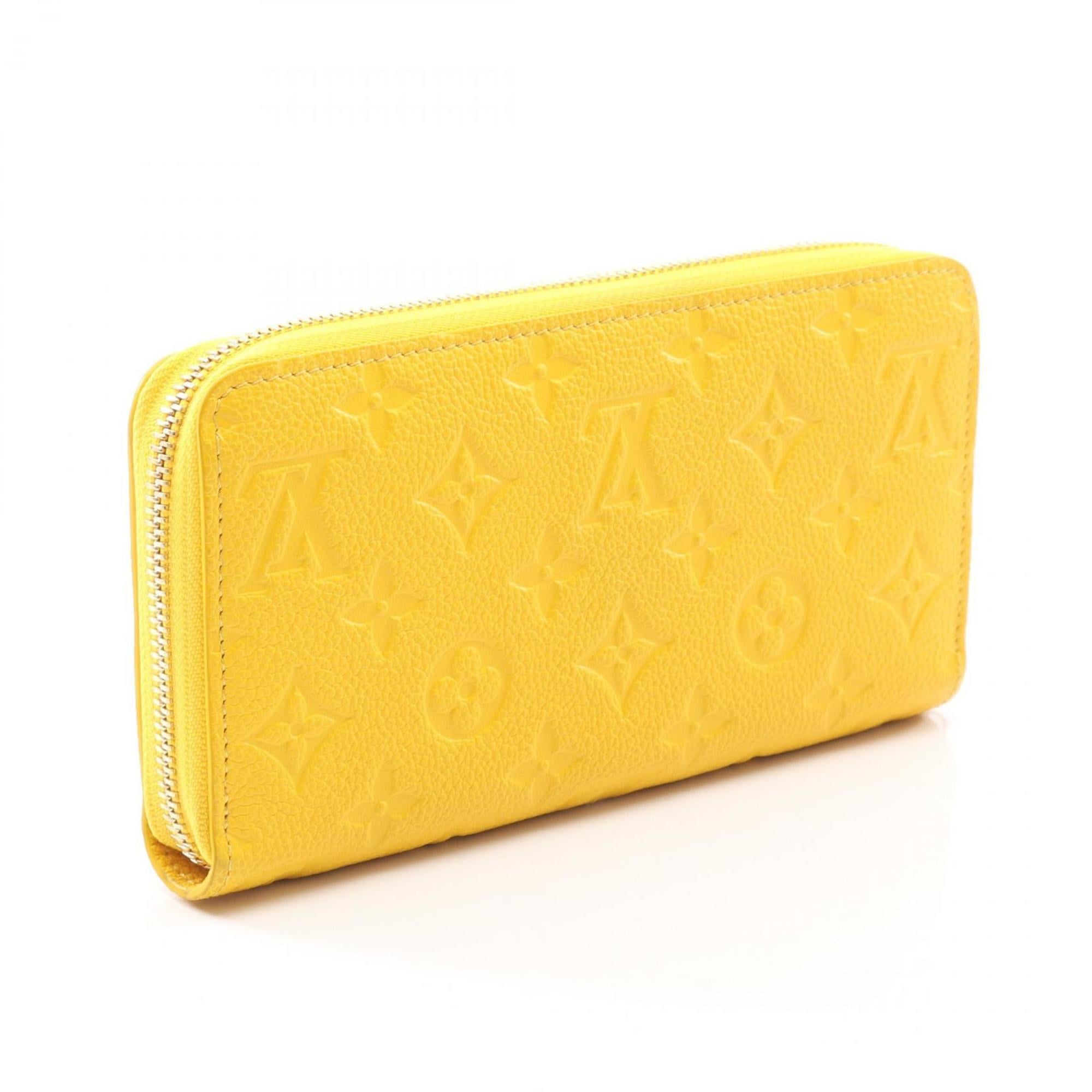 Louis Vuitton Monogram Empreinte Yellow Monogram Empreinte Long Wallet