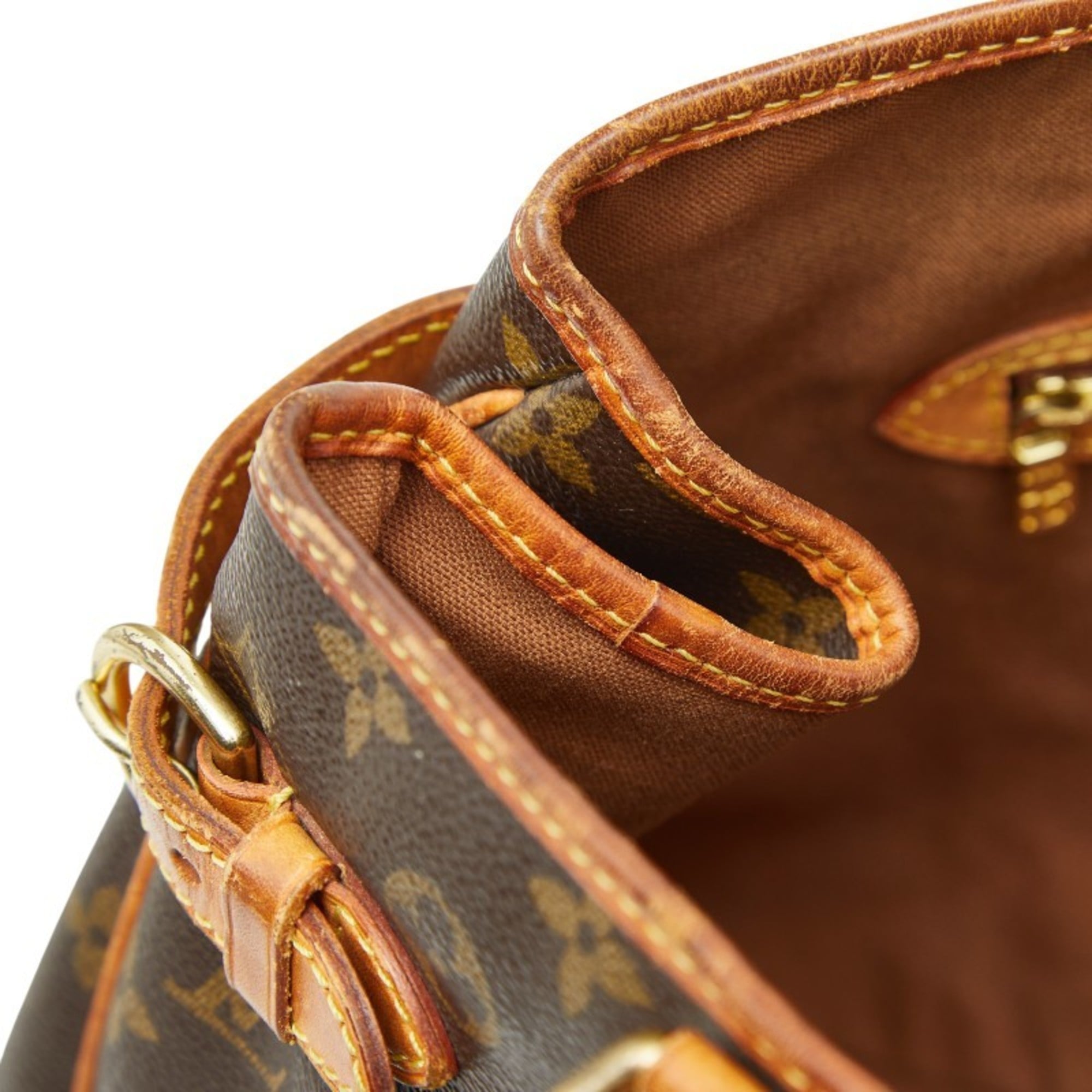 Louis Vuitton Brown Pvc Shoulder Bag Tote Bag