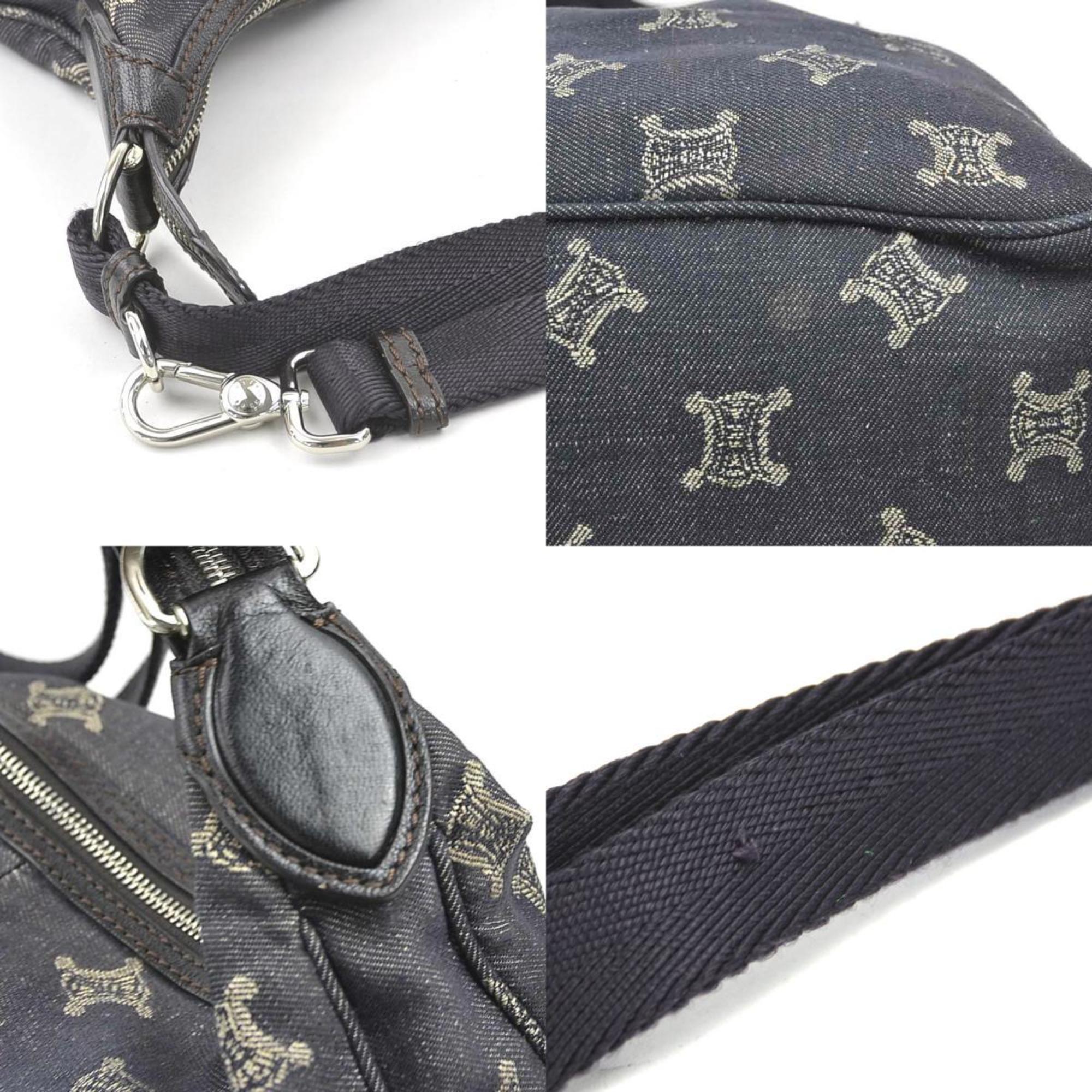 Celine Blue Denim Shoulder Bag