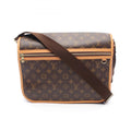 Louis Vuitton Brown Coated Canvas Leather Shoulder Bag