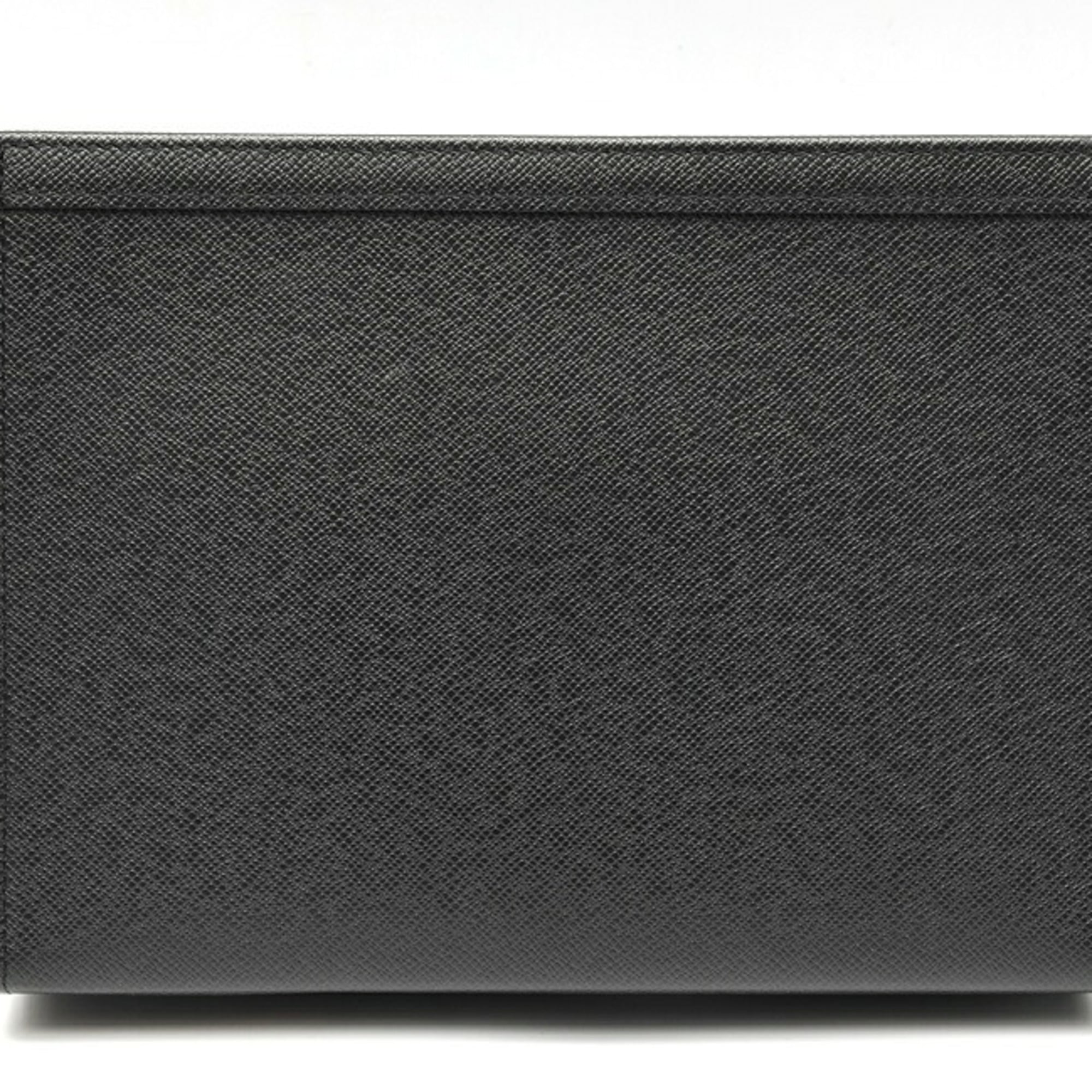 Louis Vuitton Black Taiga Leather Clutch Bag Pochette