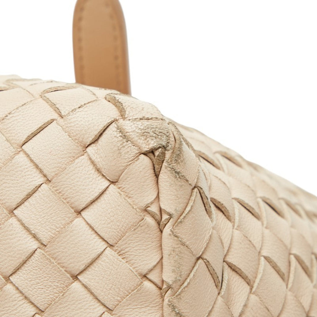 Bottega Veneta Pink Beige Leather Handbag Tote Bag