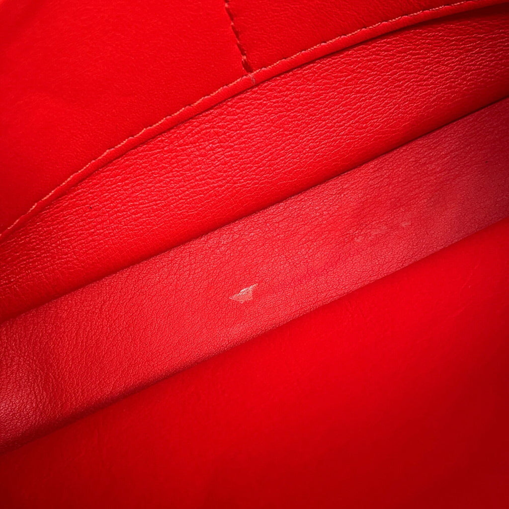 Balenciaga Red Color Leather Handbag Shoulder