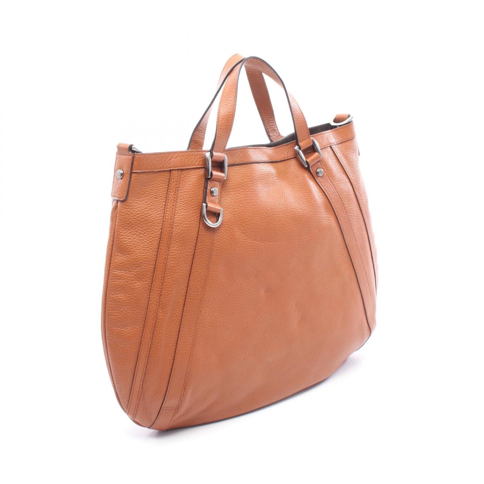 Gucci Brown Leather Handbag (Pre-Owned)