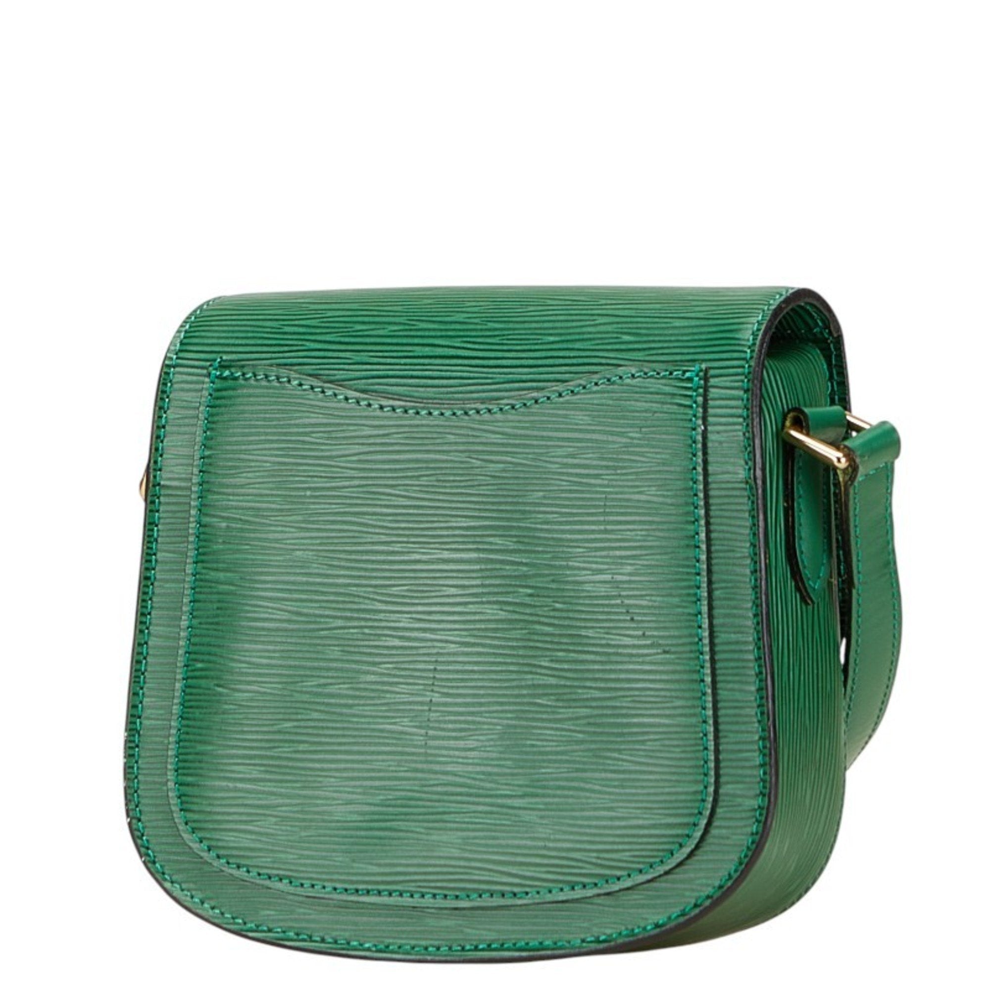 Louis Vuitton Epi Borneo Green Leather Shoulder Bag
