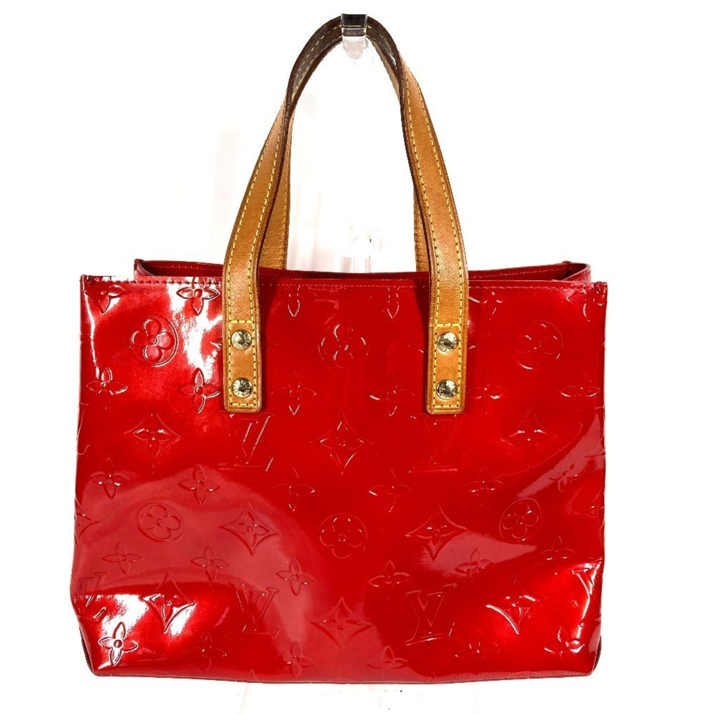 Louis Vuitton Red Color Rouge Monogram Vernis Handbag Tote Bag