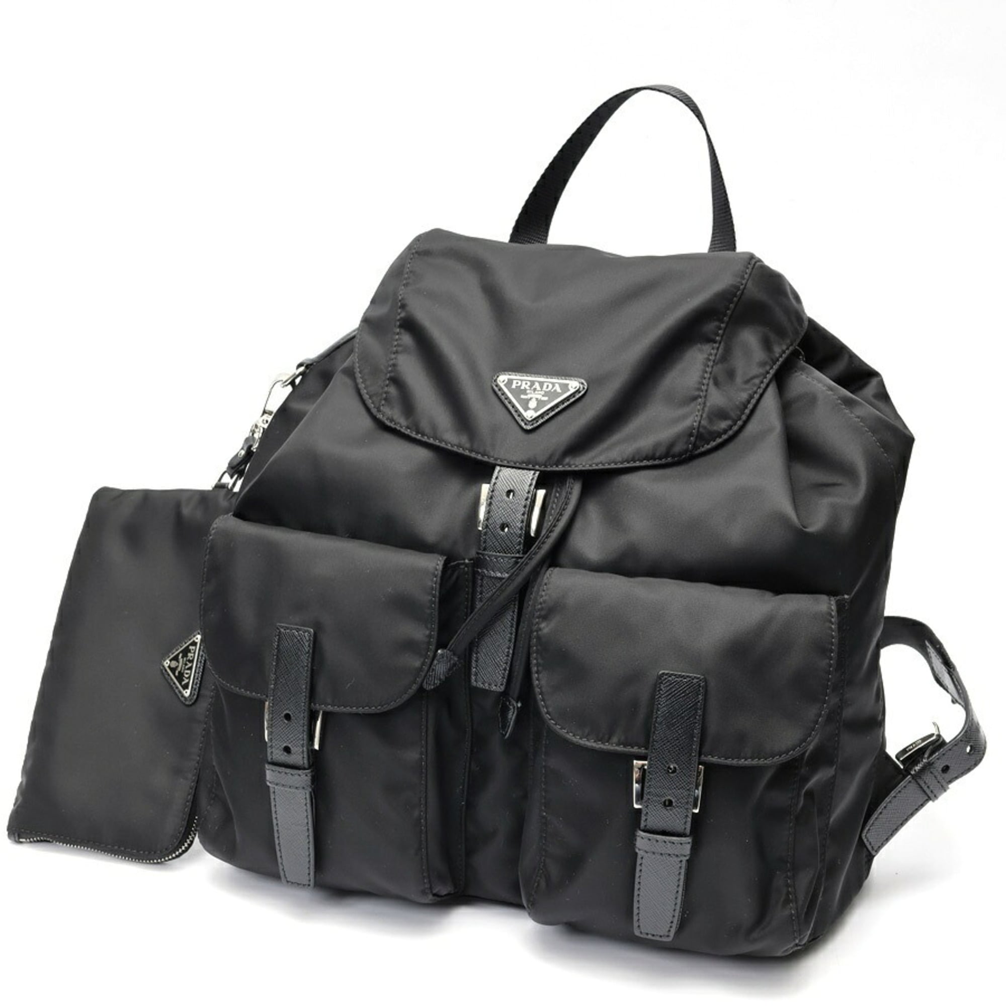 Prada Black Fabric Backpack