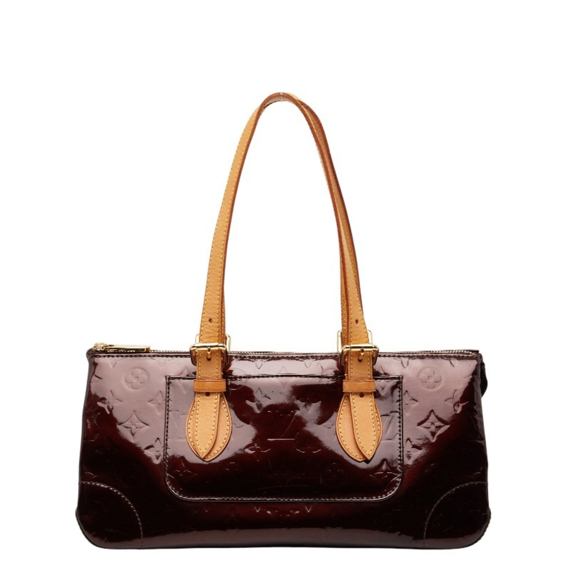 Louis Vuitton Amarante Purple Patent Leather Handbag Shoulder Bag