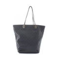 Gucci Black Canvas Leather Handbag Tote Bag (Pre-Owned)