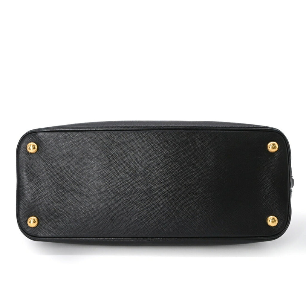 Prada Black Saffiano Triangle Handbag