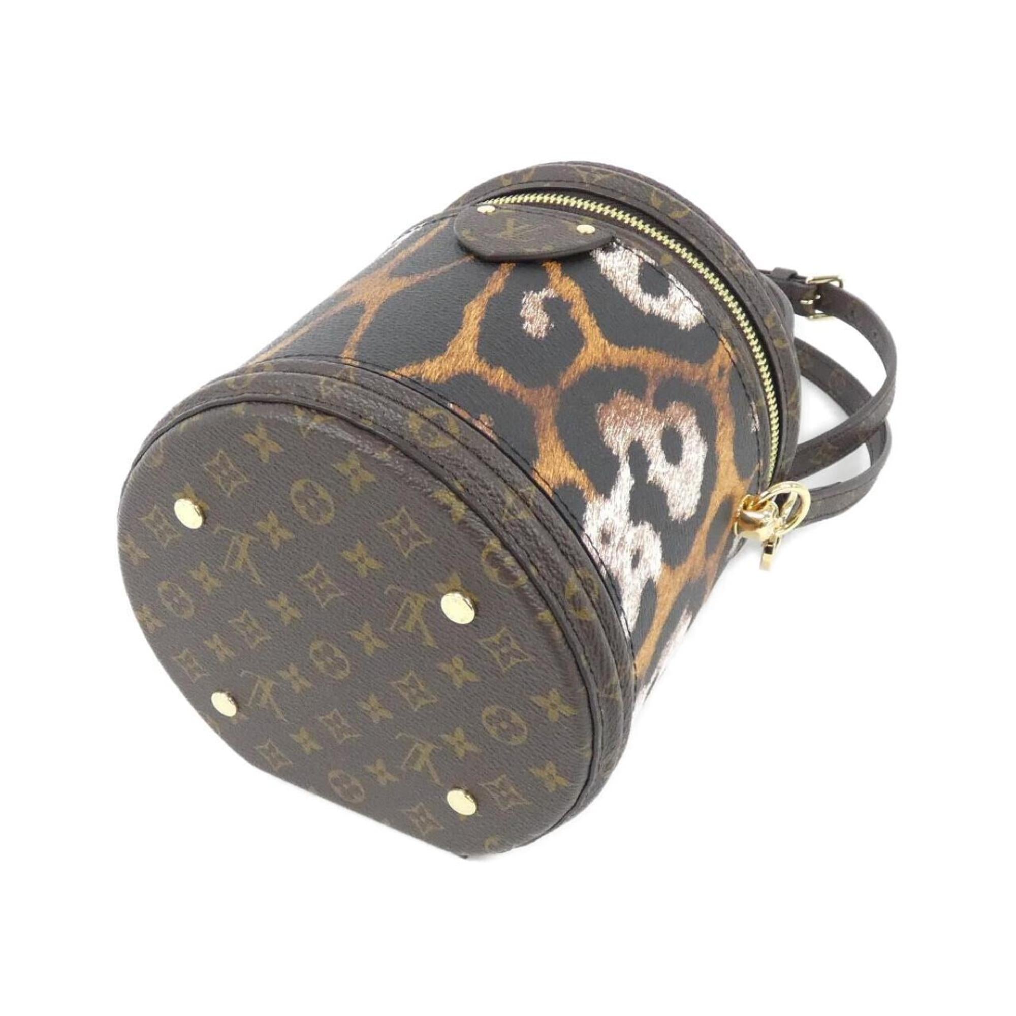 Louis Vuitton Marron Saffron Coated Canvas Handbag
