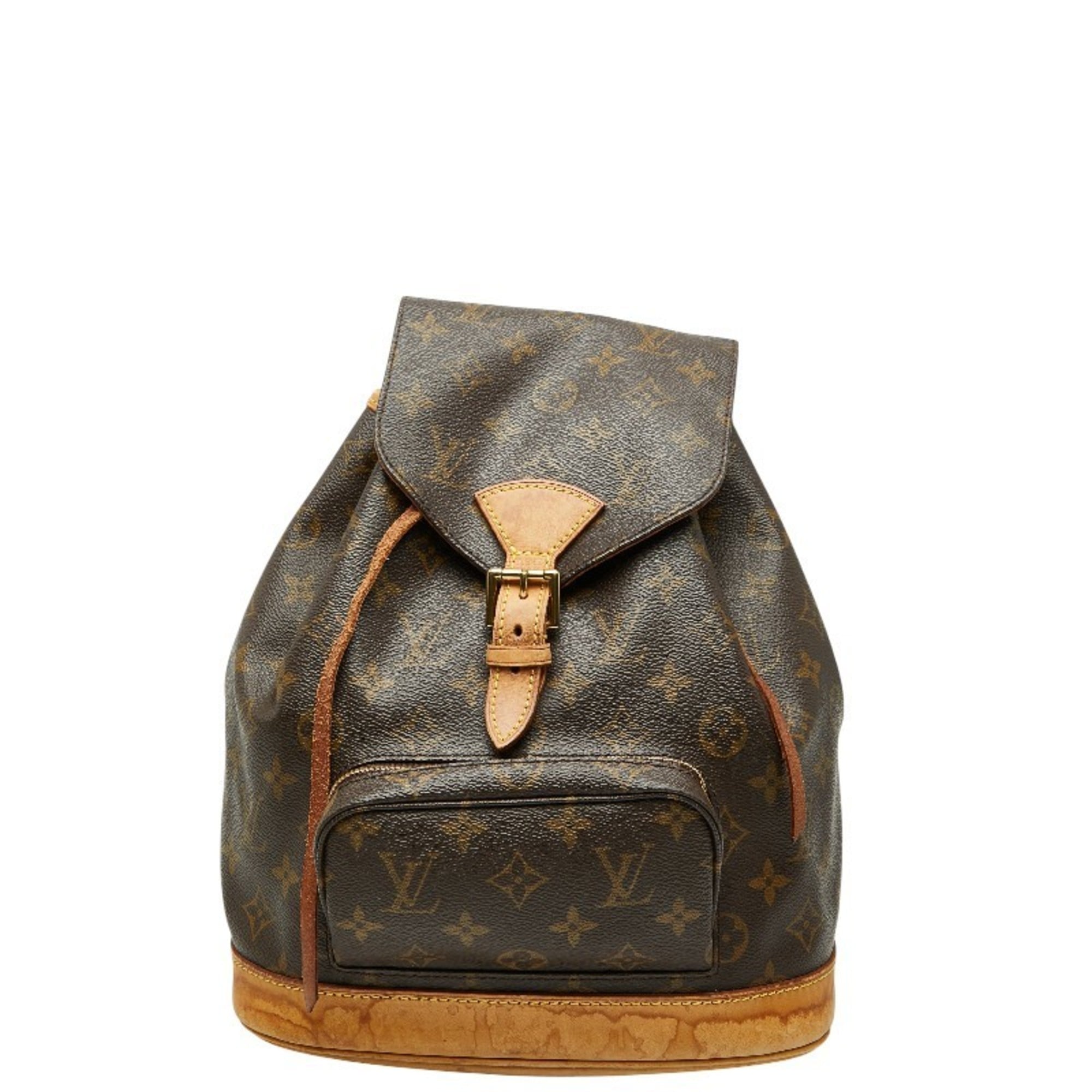 Louis Vuitton Brown Pvc Leather Backpack