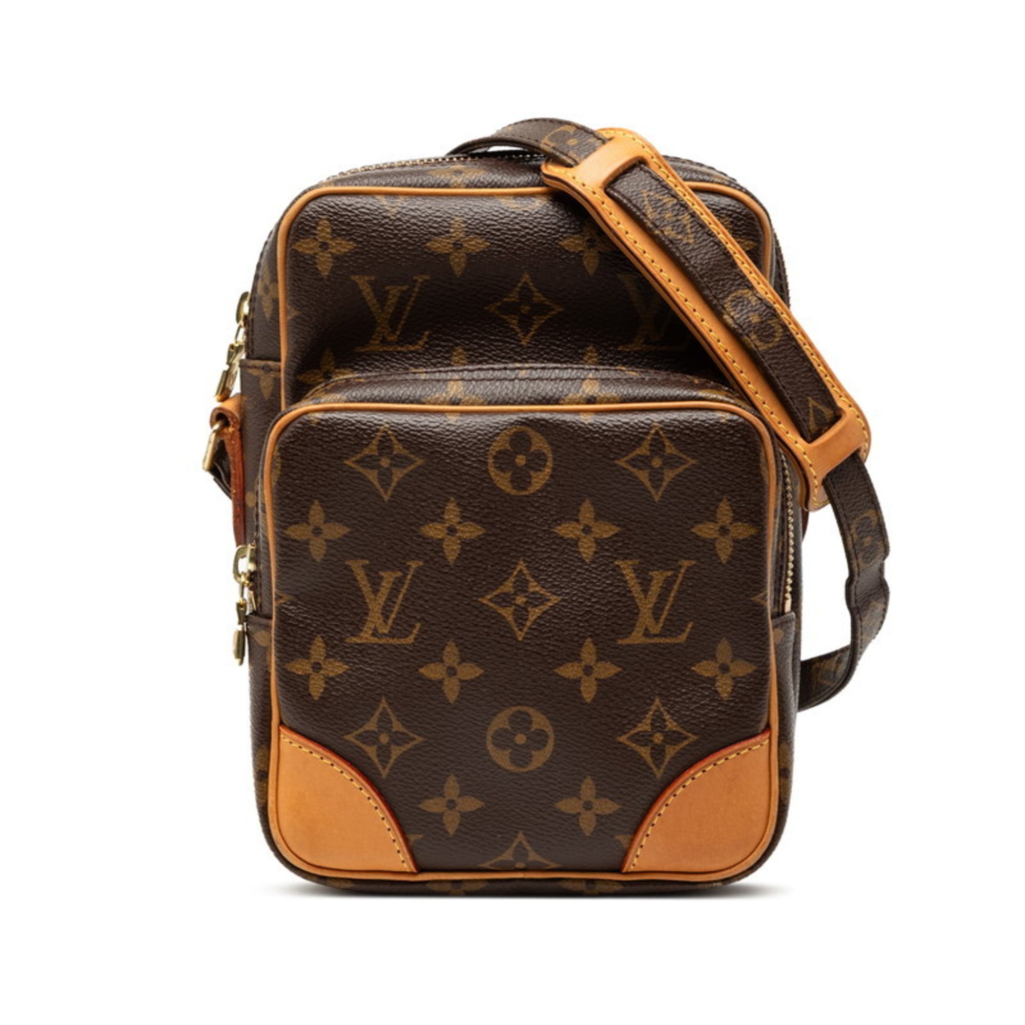 Louis Vuitton Brown Pvc Leather Shoulder Bag