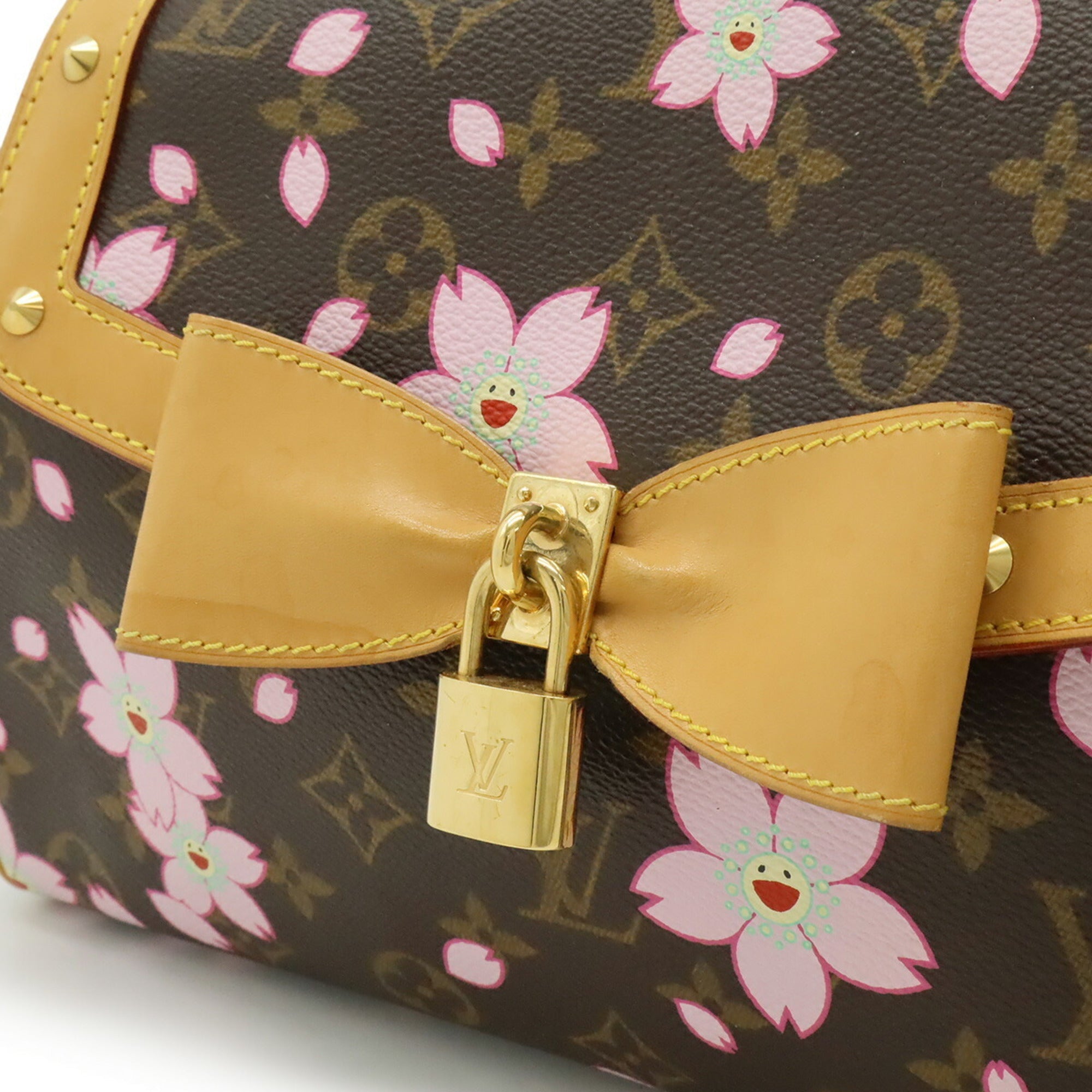 Louis Vuitton Monogram Cherry Blossom Brown Pink Monogram Handbag