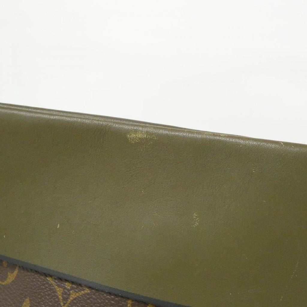 Louis Vuitton Brown Khaki Coated Canvas Shoulder Bag