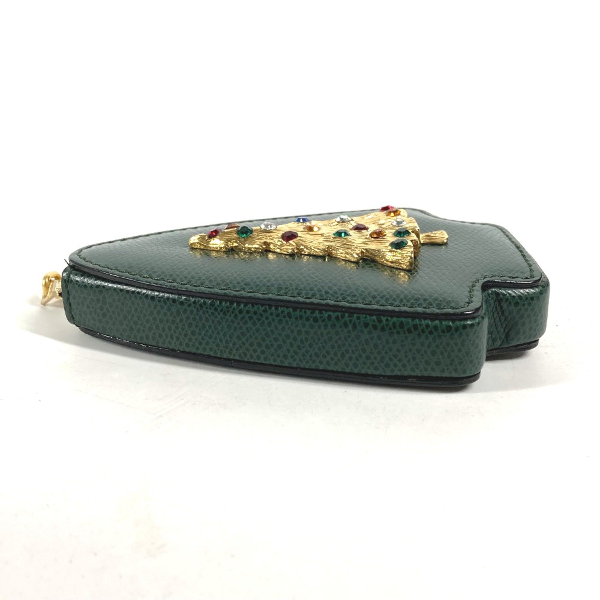 Celine Green Leather Pouch